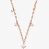 Michael Kors 14K Rose Gold-Plated Sterling Silver Stone Necklace -Damenbekleidungsgeschäft MKC1504AN 0622 IS
