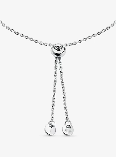 Michael Kors Precious Metal-Plated Sterling Silver Pavé Heart Slider Bracelet 4 Michael Kors Precious Metal-Plated Sterling Silver Pavé Heart Slider Bracelet – Bild 2