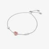 Michael Kors Precious Metal-Plated Sterling Silver Pavé Heart Slider Bracelet -Damenbekleidungsgeschäft MKC1592A2 0991 IS