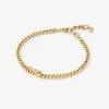 Michael Kors Precious Metal-Plated Sterling Silver Logo Curb Link Bracelet -Damenbekleidungsgeschäft MKC1601AN 0710 IS
