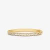 Michael Kors Precious Metal-Plated Sterling Silver Pavé Bangle -Damenbekleidungsgeschäft MKC1636AN 0710 IS