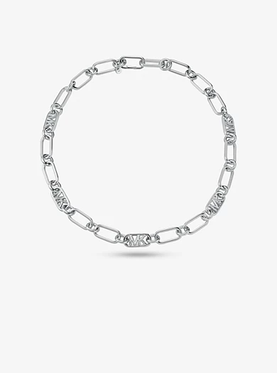 Michael Kors Precious Metal-Plated Brass Chain Link Necklace 3 Michael Kors Precious Metal-Plated Brass Chain Link Necklace