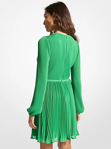 MICHAEL Michael Kors Georgette Plissé Dress 4 MICHAEL Michael Kors Georgette Plissé Dress – Bild 2