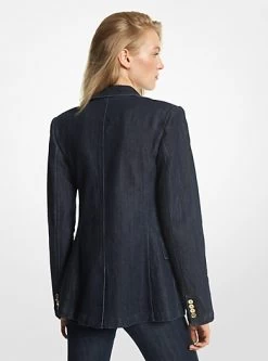 MICHAEL Michael Kors Stretch Denim Blazer -Damenbekleidungsgeschäft MS3100JM24 0406 2