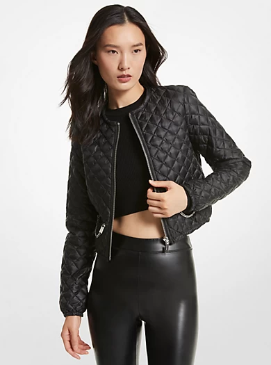 MICHAEL Michael Kors Quilted Recycled Ciré Jacket 3 MICHAEL Michael Kors Quilted Recycled Ciré Jacket