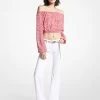 MICHAEL Michael Kors Zebra Print Georgette Off-The-Shoulder Top -Damenbekleidungsgeschäft MS340GV9BG 0686 IS
