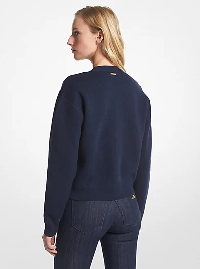 MICHAEL Michael Kors Wool Blend Cardigan 4 MICHAEL Michael Kors Wool Blend Cardigan – Bild 2