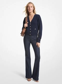 MICHAEL Michael Kors Wool Blend Cardigan