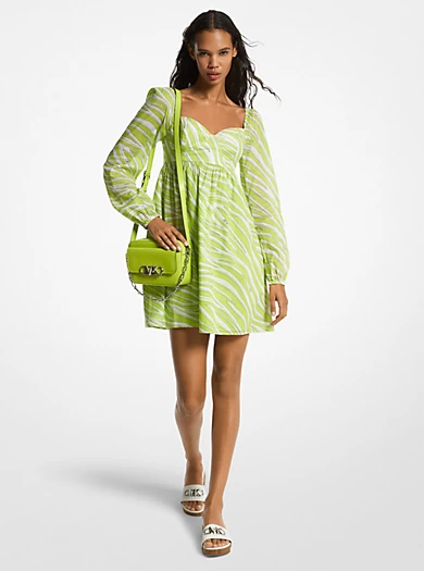 MICHAEL Michael Kors Zebra Print Cotton Lawn Dress 3 MICHAEL Michael Kors Zebra Print Cotton Lawn Dress