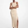 MICHAEL Michael Kors Metallic Ribbed Knit Maxi Dress -Damenbekleidungsgeschäft MS381M061R 0710 IS