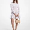 MICHAEL Michael Kors Cotton Eyelet Cutout Mini Dress -Damenbekleidungsgeschäft MS381M68BK 0100 IS